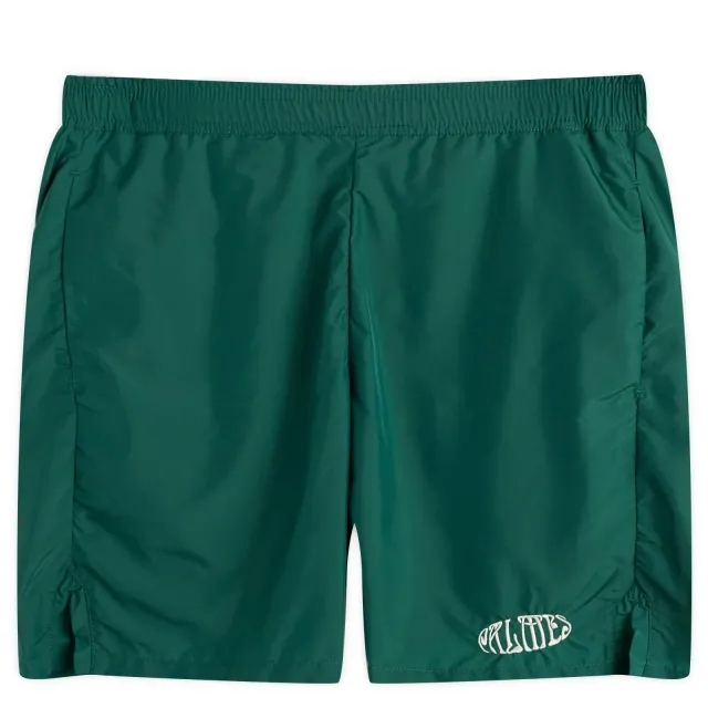 Palmes Men's Oval Tennis Shorts Dark Green
