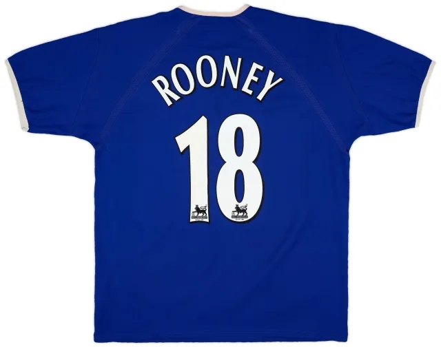 2003-04 Everton Home Shirt Rooney #18 - 9/10 - (XL)