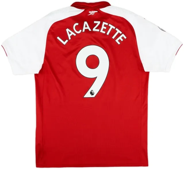 2017-18 Arsenal Home Shirt Lacazette #9 - 9/10 - (M)