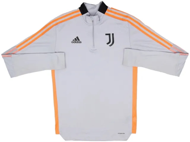 2021-22 Juventus adidas 1/4 Zip Sweat Top - 9/10 - (S)