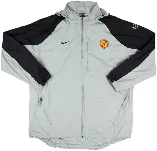 2003-04 Manchester United Nike Hooded Rain Jacket - 8/10 - (XXL)