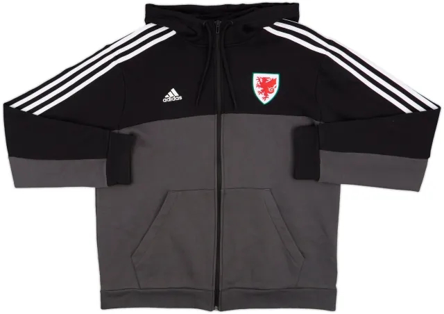 2020-21 Wales adidas Hooded Track Jacket - 8/10 - (L)
