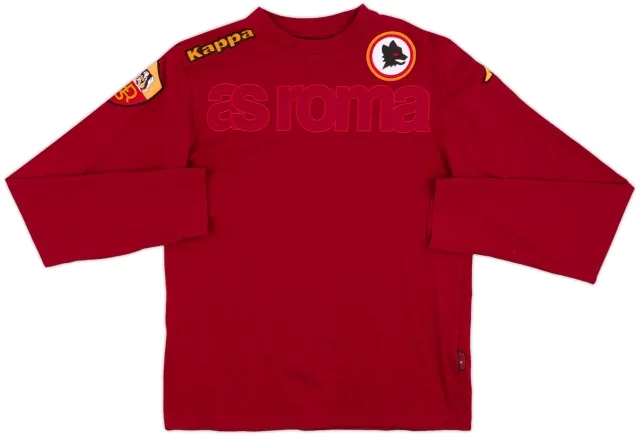 2011-12 Roma Kappa Cotton L/S Tee - 8/10 - (S)