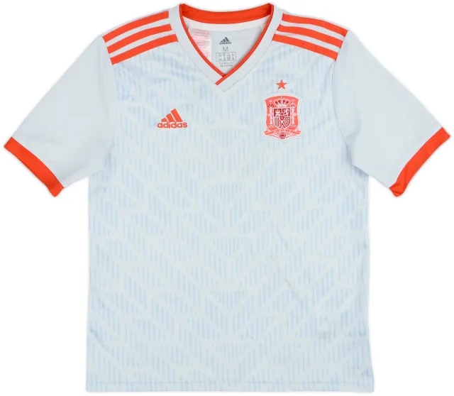 adidas Spain Boys SS Away Shirt 2018