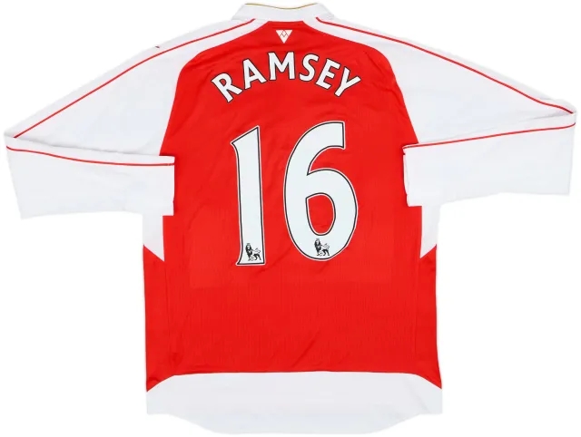 2015-16 Arsenal Home L/S Shirt Ramsey #16 - 8/10 - (L)