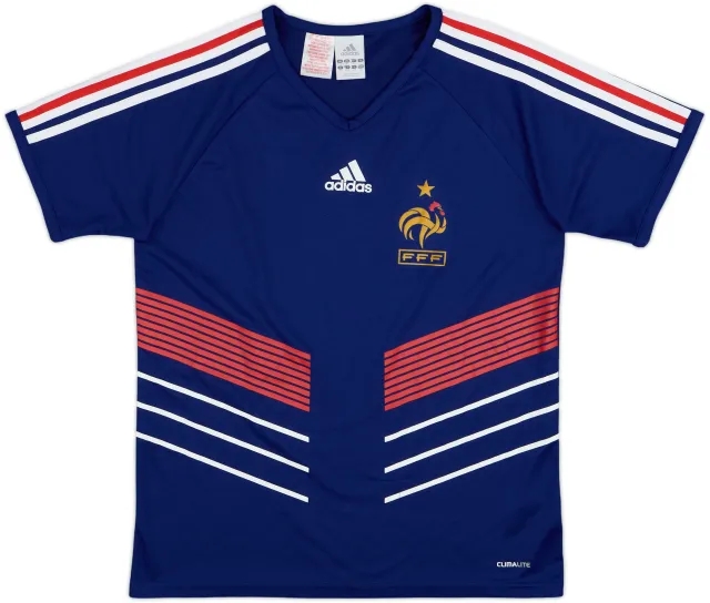 adidas France Boys SS Home Shirt 2009