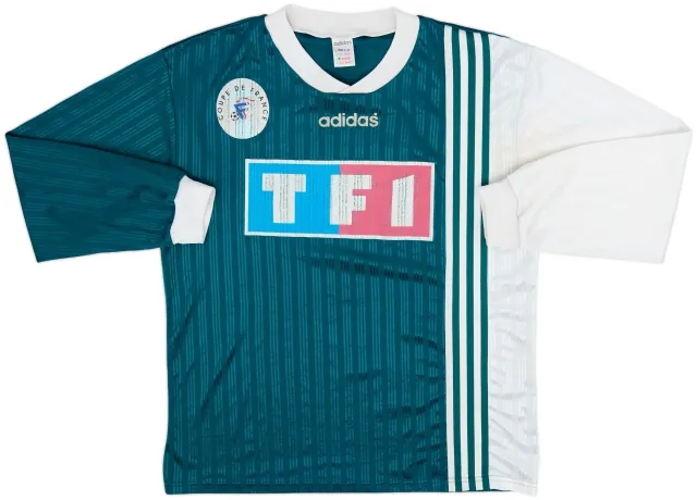 adidas France Mens LS Home Shirt 1990