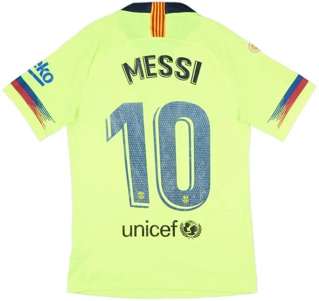 Nike Barcelona Mens SS Player Issue Away Shirt 2018/19