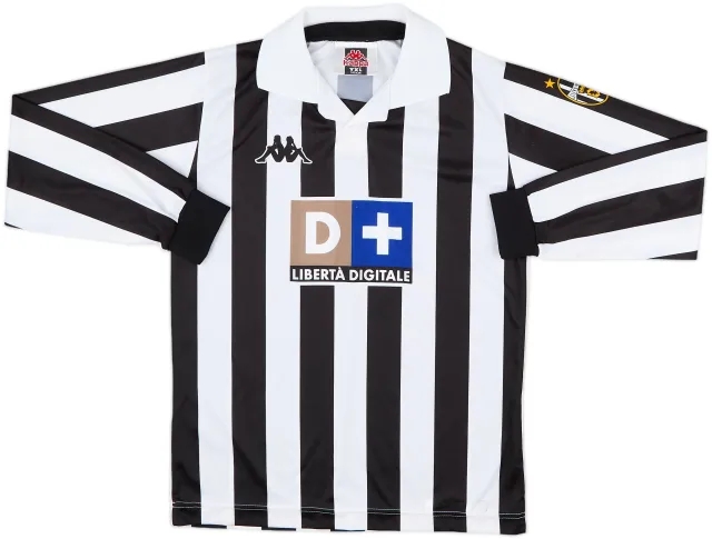 1998-99 Juventus Basic Home L/S Shirt - 5/10 - (XL.Boys)