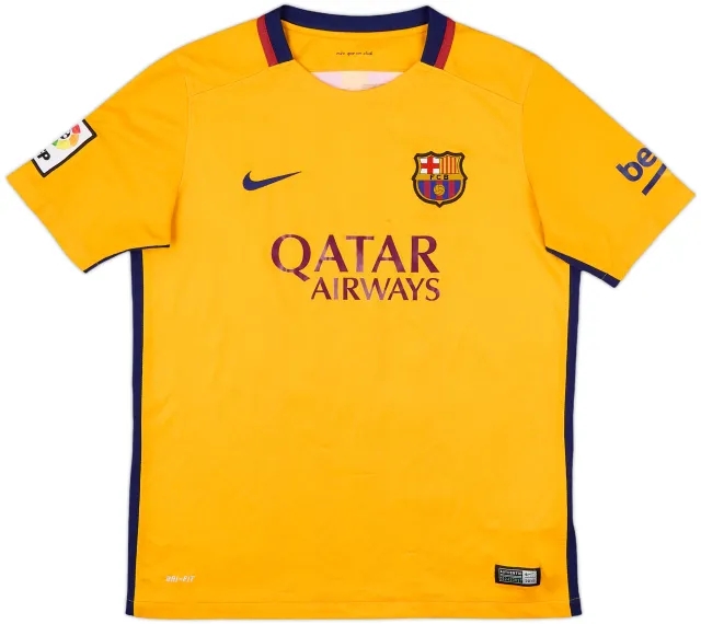 Nike Barcelona Boys SS Away Shirt 2015/16