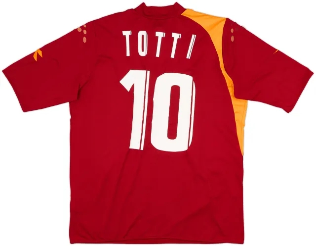 2005-06 Roma Home Shirt Totti #10 - 7/10 - (XL)