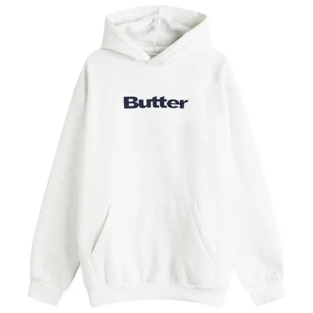 Butter Goods Men's Ripstop Logo Applique Hoodie Ash