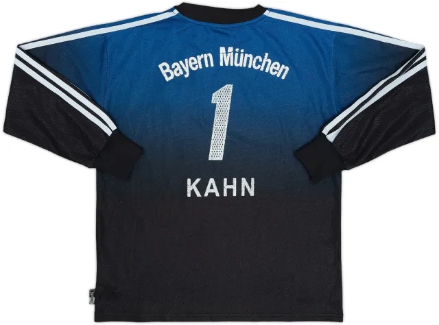 adidas Bayern Munich Boys LS Goalkeeper Home Shirt 2002/03