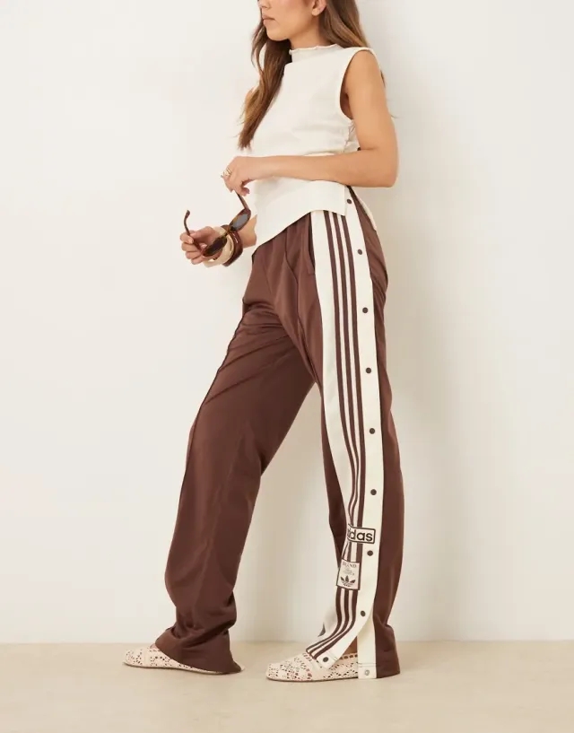 Pants Adidas Adibreak Tracksuit Bottoms Auburn/ White L
