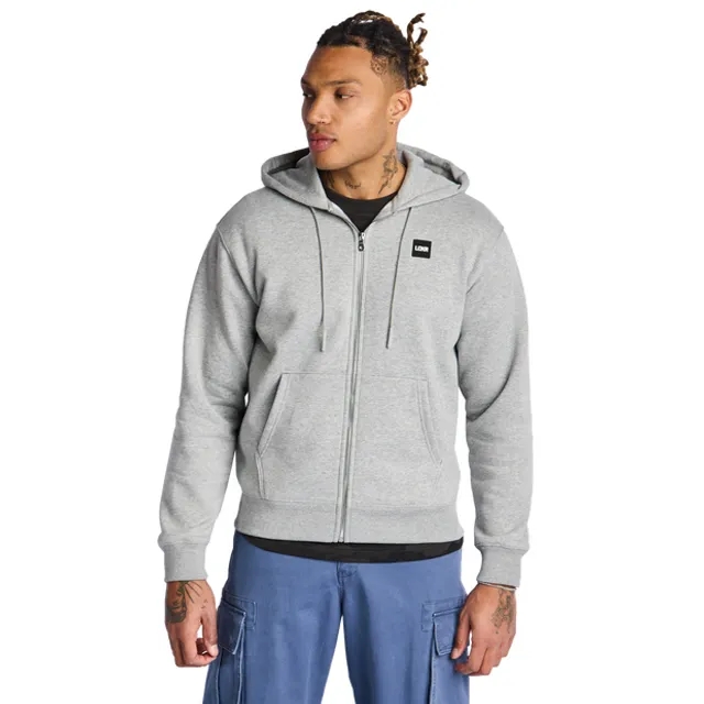 LCKR Embroidered Hooded Men Hoodies - Grey
