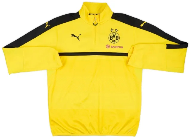 2016-17 Borussia Dortmund Puma 1/4 Zip Training Top - 8/10 - (L)