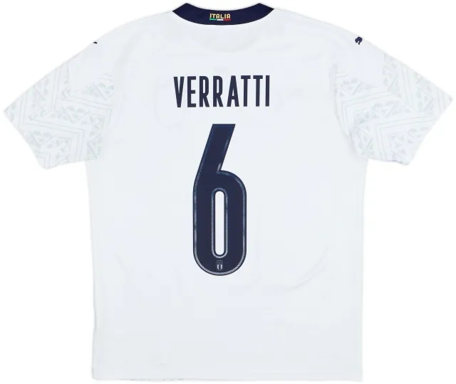 2020-21 Italy Away Shirt Verratti #6 - 9/10 - (M)