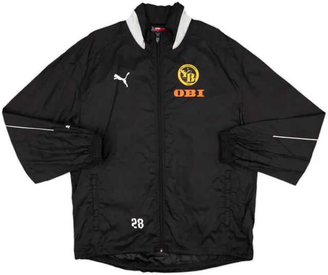 2008-10 Young Boys Player Issue Puma Hooded Rain Jacket #28 - 7/10 - (M)