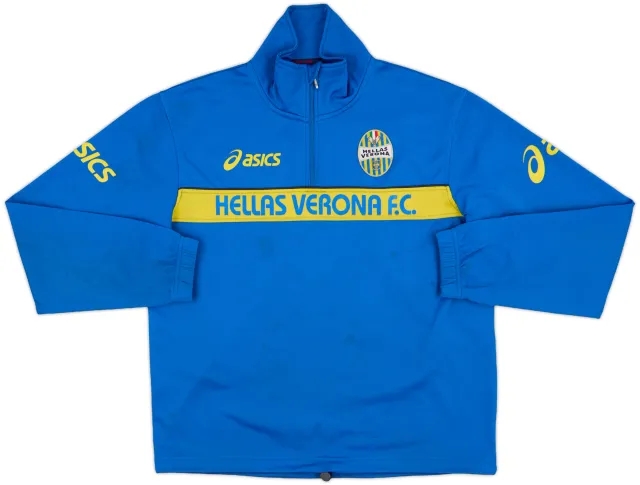 2007-08 Hellas Verona Asics 1/4 Zip Drill Top - 6/10 - (L)