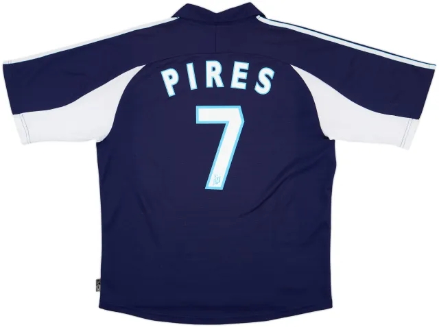 1999-00 Olympique Marseille Away Shirt Pires #7 - 8/10 - (L)
