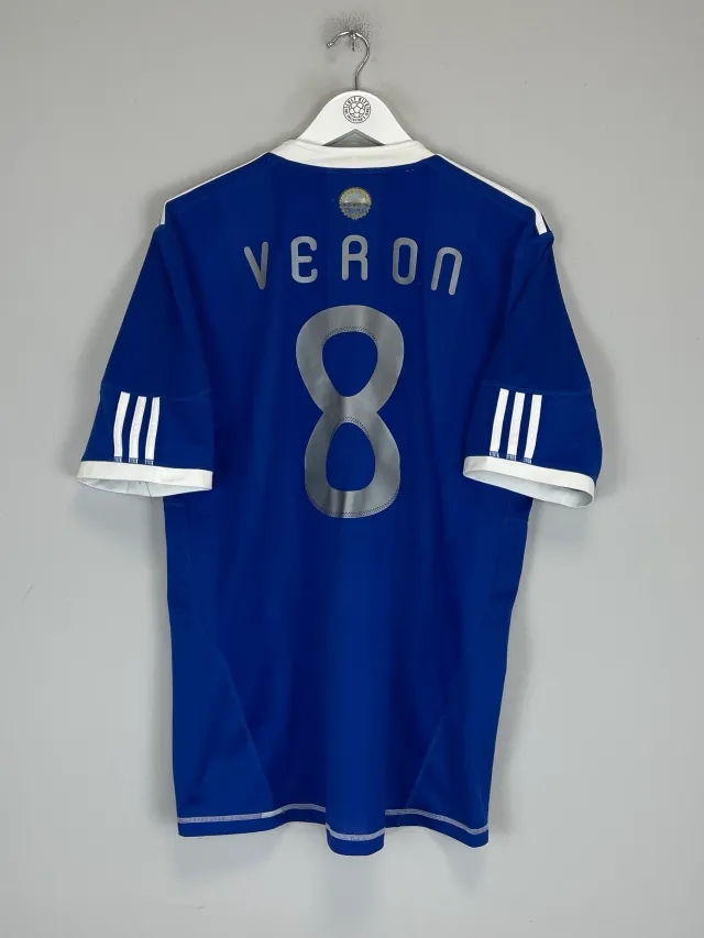 2010/11 ARGENTINA VERON #8 (GREECE v ARGENTINA) AWAY SHIRT (L) ADIDAS | CULT KITS