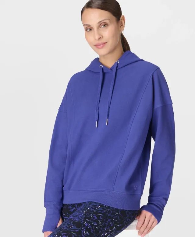 Escape Luxe Fleece Seam Detail Cropped Hoody
