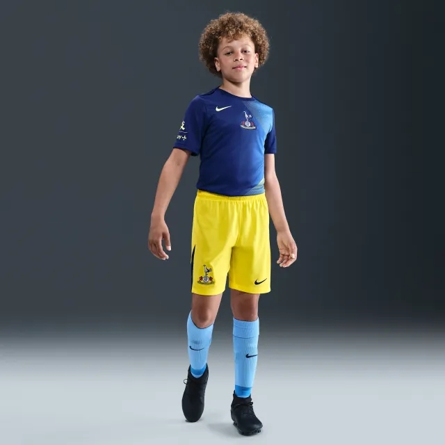 Tottenham Hotspur 2025/26 Stadium Third Older Kids' Nike Dri-FIT Total 90 Football Replica Shorts - Yellow - Polyester