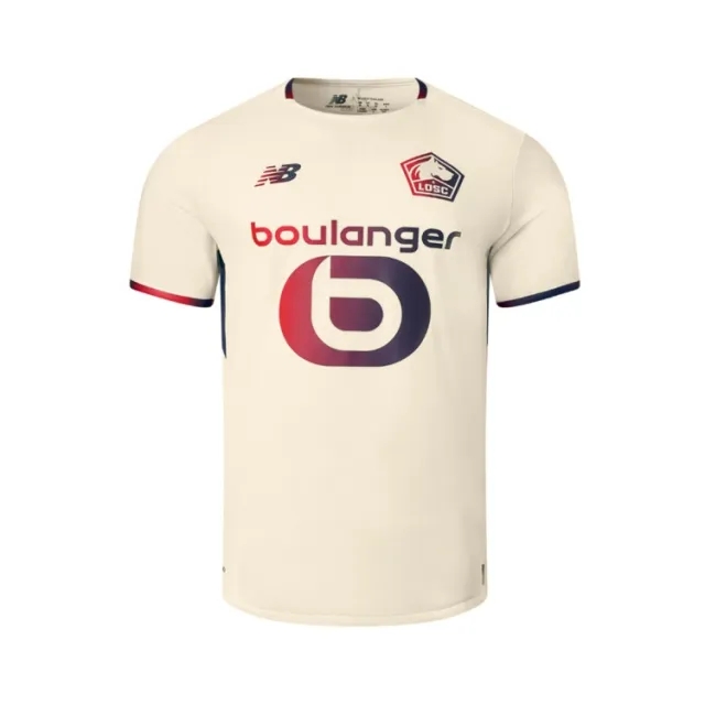 LOSC Lille Men's New Balance Away Short Sleeve Jersey in Black Polyester