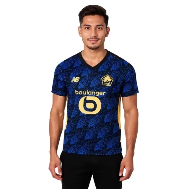 LOSC Lille Men's New Balance Third Short Sleeve Jersey Polyester