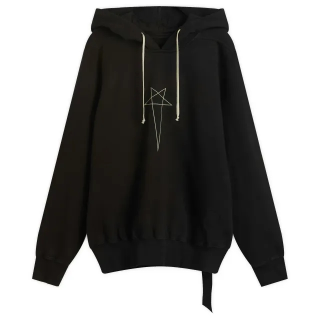 Rick Owens DRKSHDW Men's Oversized Hoodie Black/Pearl