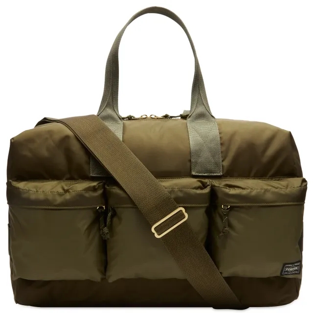 Porter-Yoshida & Co. Force 2-Way Duffle Bag Olive Drab