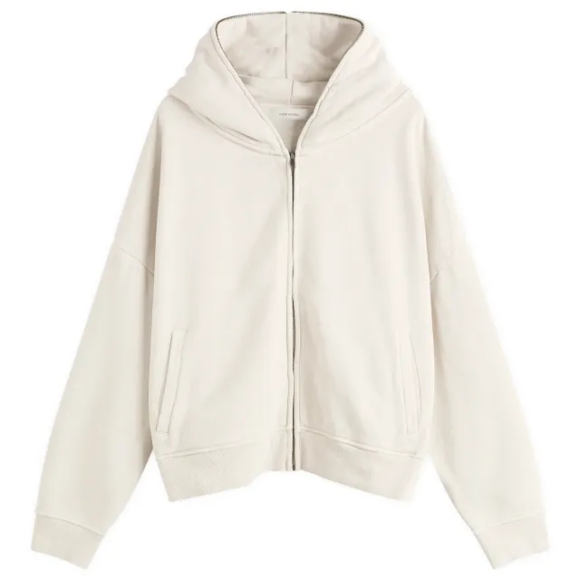 Entire Studios Men's Eternal Full-Zip Hoodie Offwhite