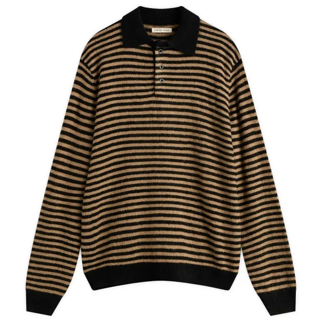 Carter Young Men's Stripe Leigh Polo Black / Stripe