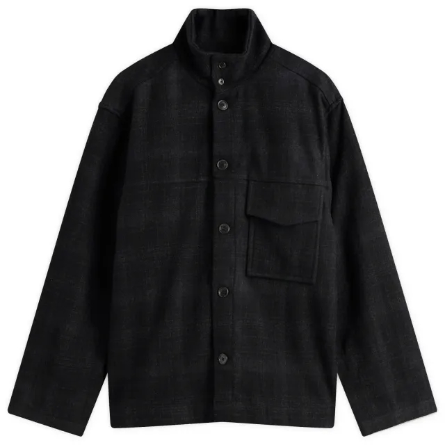 YMC Men's Cruiser Check Shirt Jacket Black/Charcoal