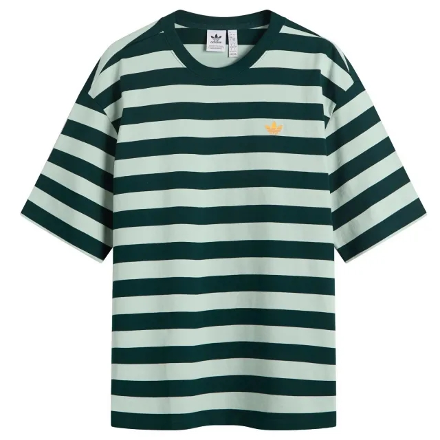 Adidas Women's Striped Ss T-Shirt Aurora Ivy/Green Tint