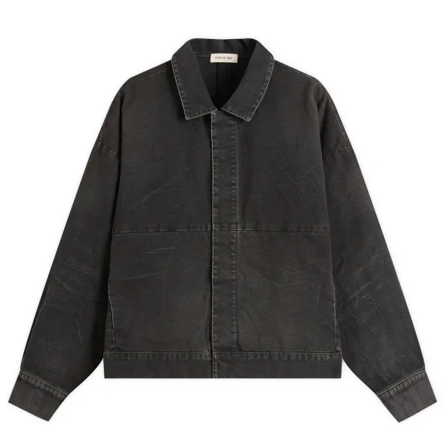 Fear of God Men's Canvas Utility Jacket Washed Black