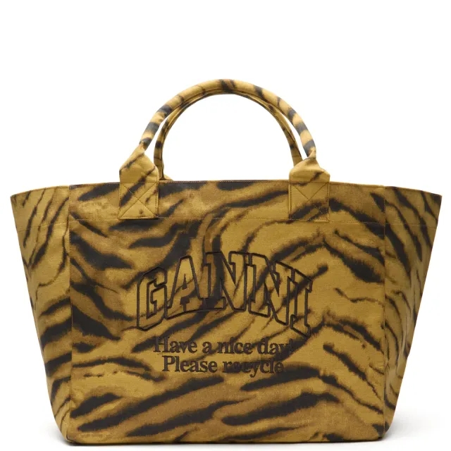 GANNI Women's XXL Shopper Khaki