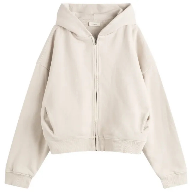 Entire Studios Men's Thermal Waffle Hoodie Offwhite
