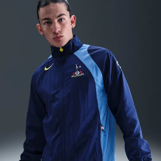 Tottenham Hotspur Men's Nike Football Total 90 Football Tracksuit Jacket - Blue - Nylon