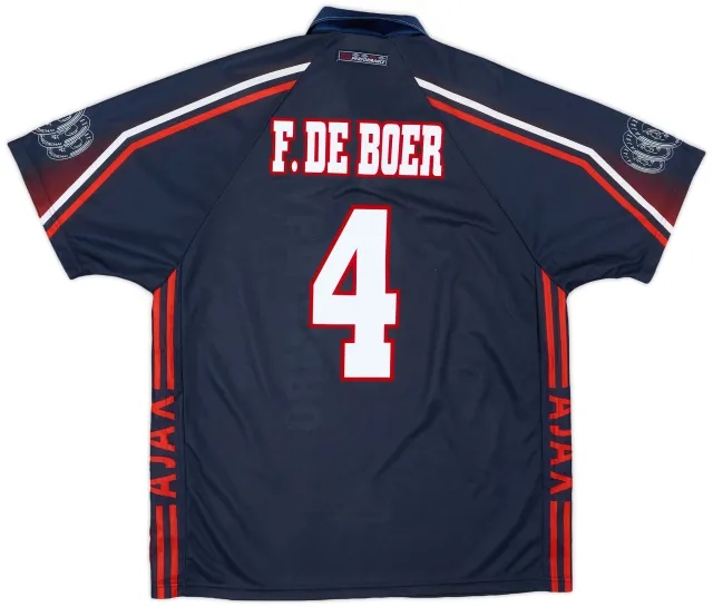 1997-98 Ajax Away Shirt F.De Boer #4 - 8/10 - (XL)