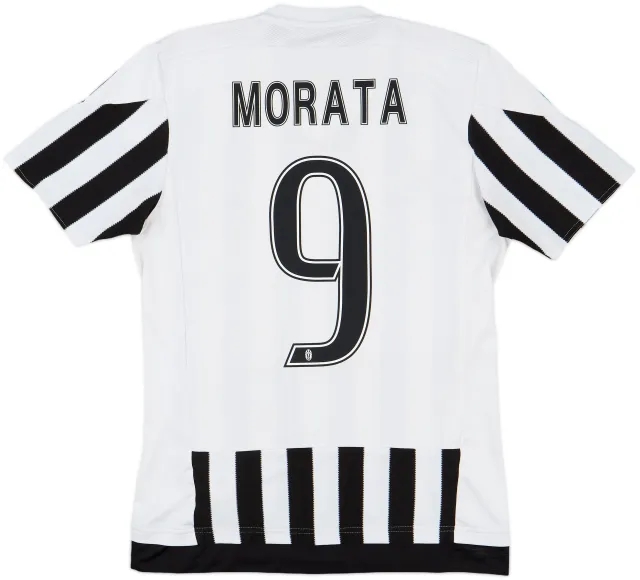 2015-16 Juventus Home Shirt Morata #9 - 8/10 - (S)