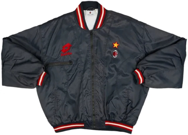 1995-96 AC Milan Lotto Padded Bomber Jacket - 9/10 - (XL)