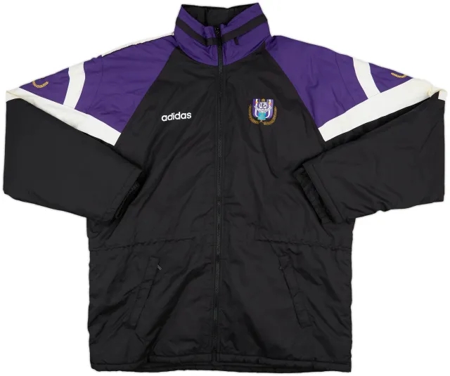 1997-98 Anderlecht adidas Padded Bench Coat - 8/10 - (XL)