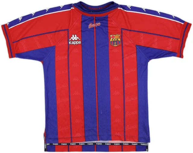 Kappa Barcelona Mens SS Home Shirt 1997/98