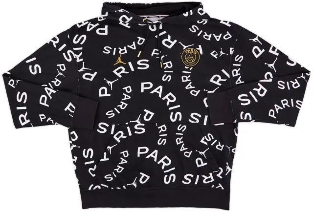 2020-21 Paris Saint-Germain Jordan Hooded Sweat Top - 8/10 - (L)