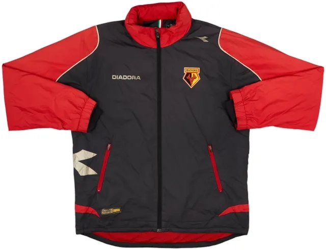 2005-06 Watford Diadora Hooded Rain Jacket - 5/10 - (L)