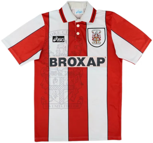 Asics Stoke City Mens SS Home Shirt 1995/96