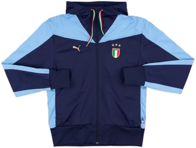 2009-10 Italy Puma Hooded Track Jacket - 9/10 - (S)