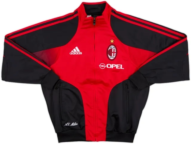 2004-05 AC Milan adidas Track Jacket - 9/10 - (L.Boys)