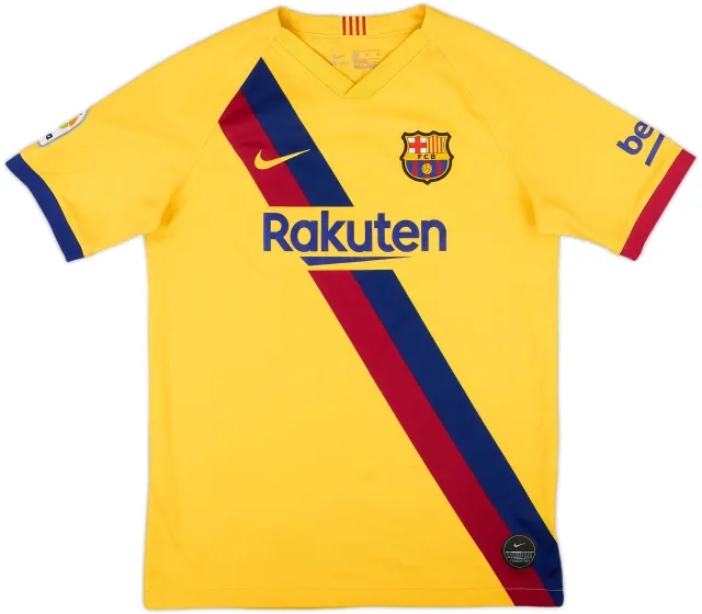 Nike Barcelona Boys SS Away Shirt 2019/20